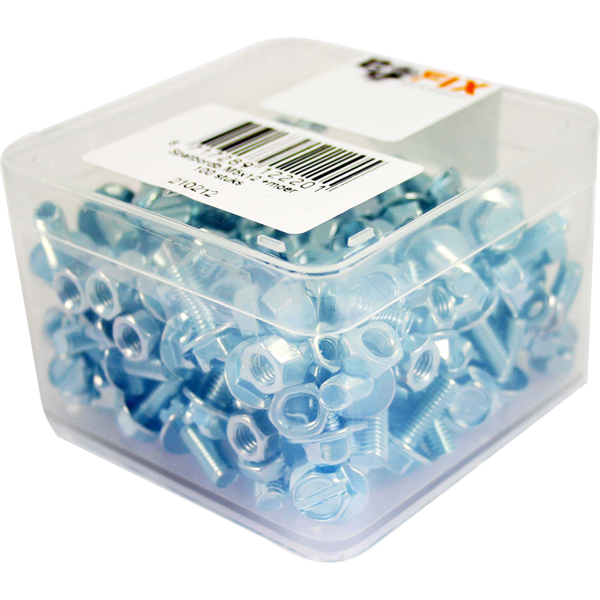 Bofix Box Fender Bolt M5x12 With Nut (100 Pieces)