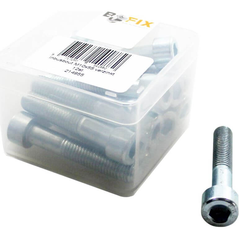 Bofix Box Allen Bolt M10x55 (12 Pieces) Bofix Box Allen Bolt M10x55 (12 Pieces)