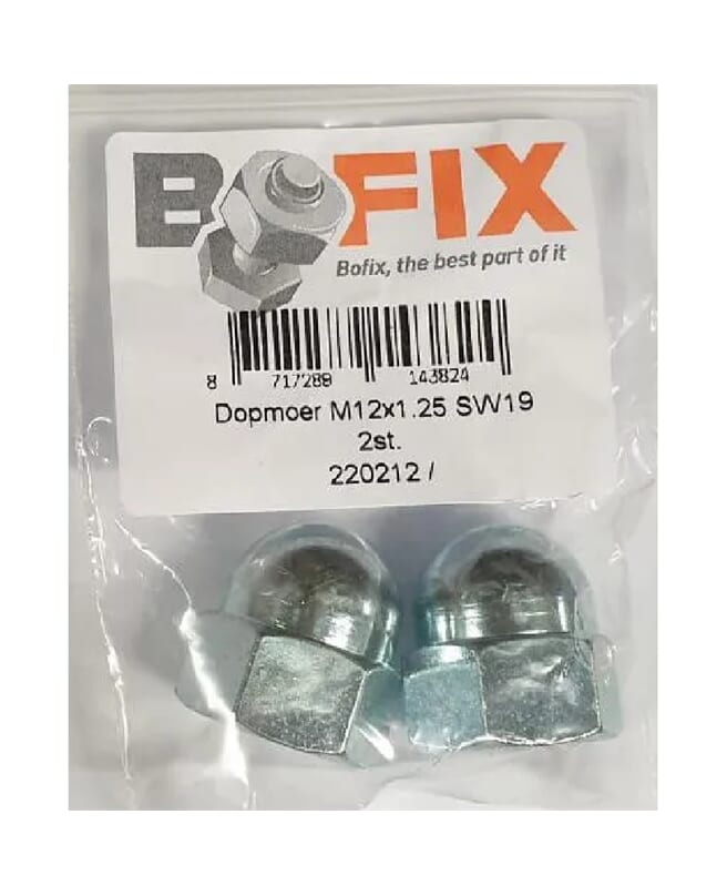 Bofix Box Cap Nut M12 x 1.25 SW19 (2 Pieces)