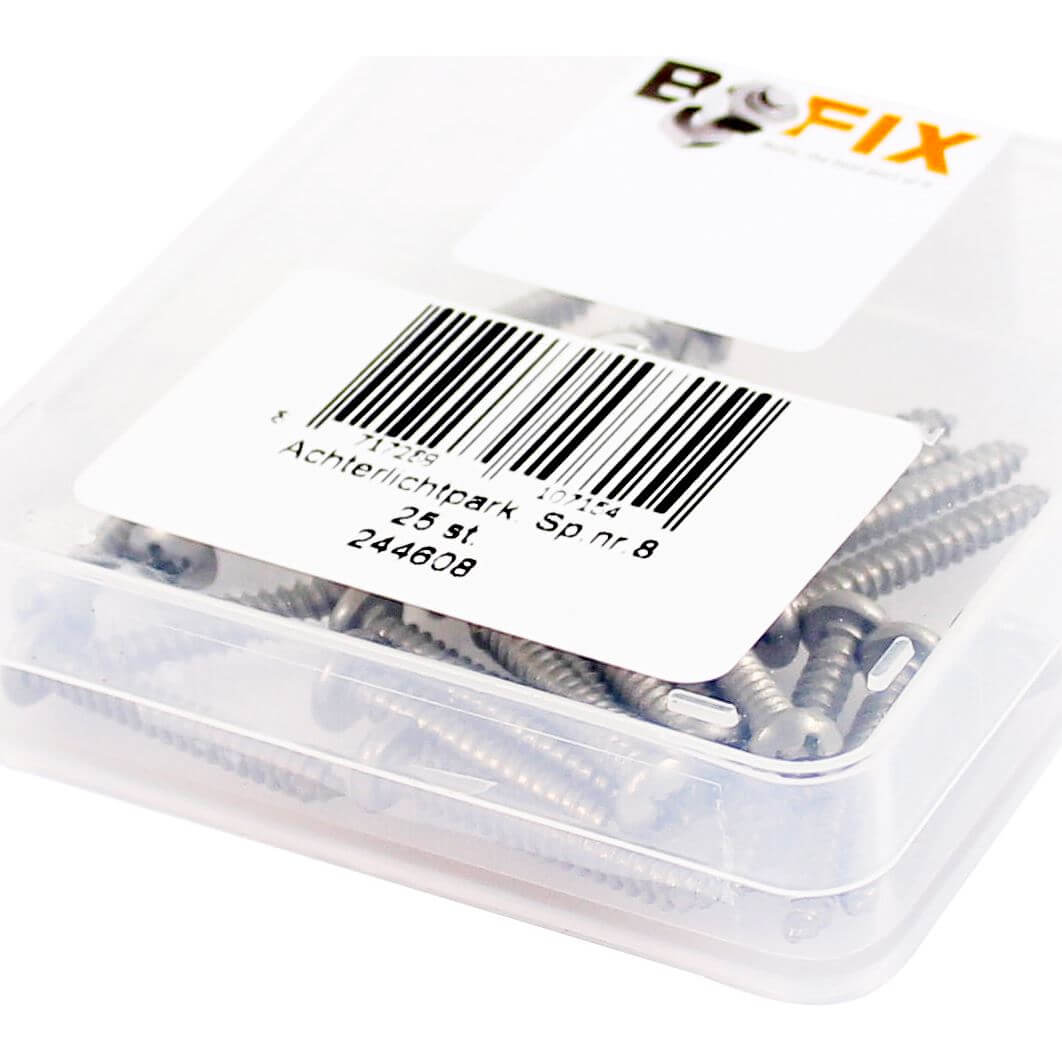 Bofix Box Parker Spanninga Nr8 3.5 x 25 Stainless Steel (25 Pieces)