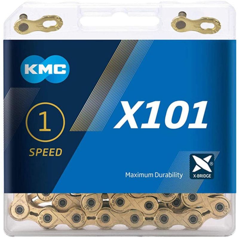 KMC Chain X101 1/8 Gold 112s KMC Chain X101 1/8 Gold 112s