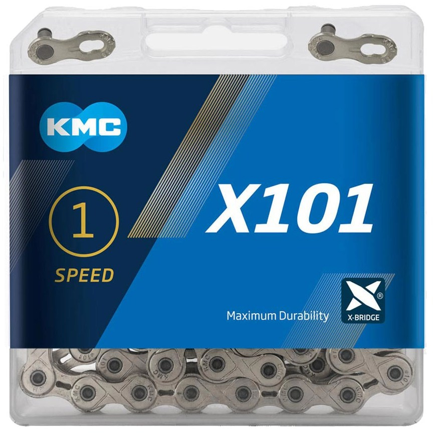 KMC Chain X101 1/8 Silver 112s KMC Chain X101 1/8 Silver 112s