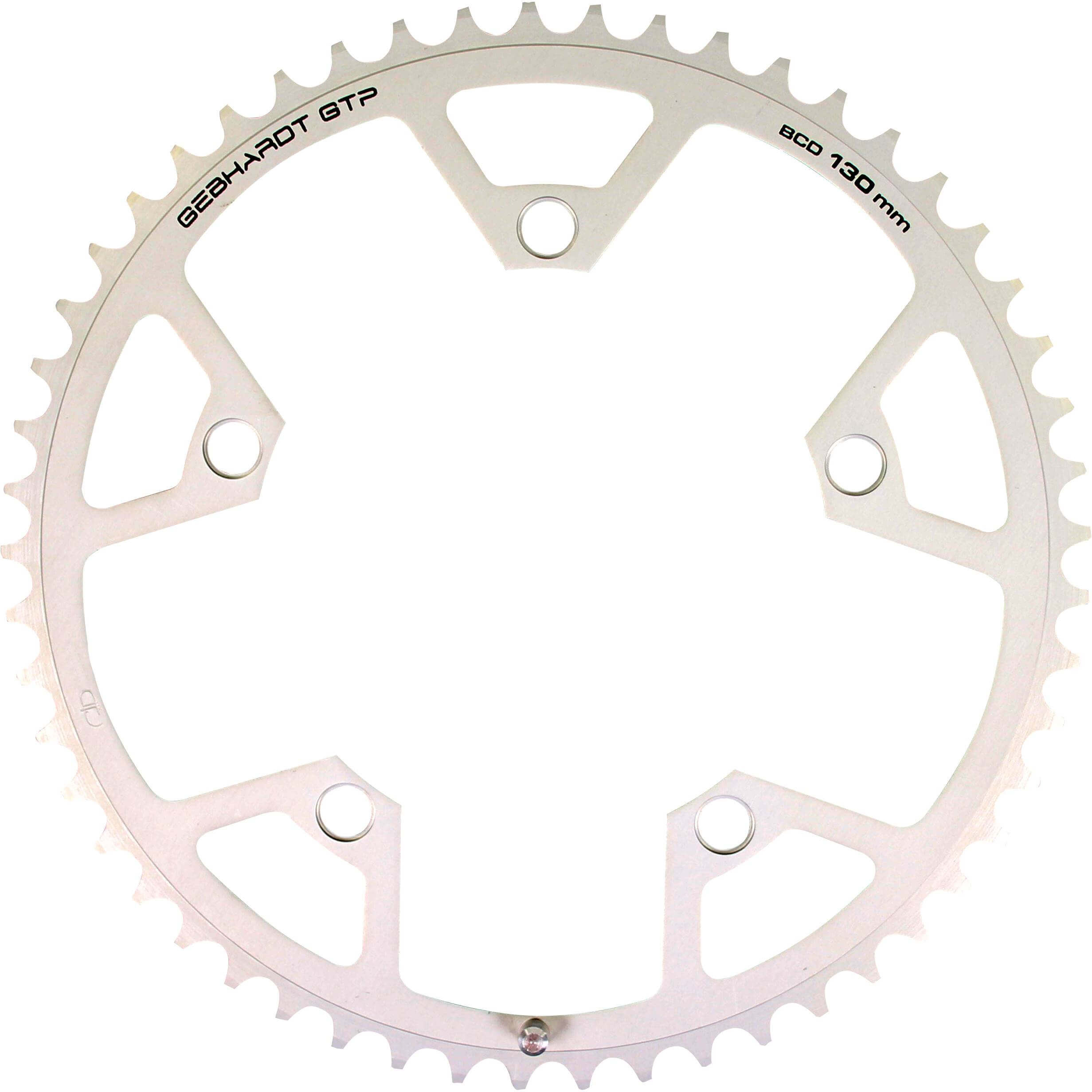 Gebhardt Chainring 52t 5 Bolt 9 Speed Silver