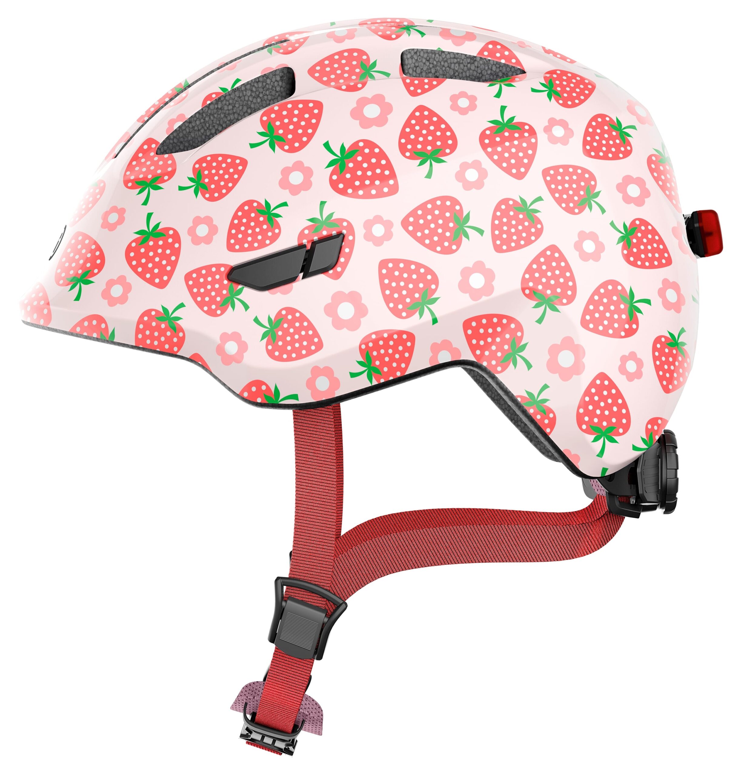Abus Helmet Smiley 3.0 LED Rose Strawberry S 45-50cm Abus Helmet Smiley 3.0 LED Rose Strawberry S 45-50cm