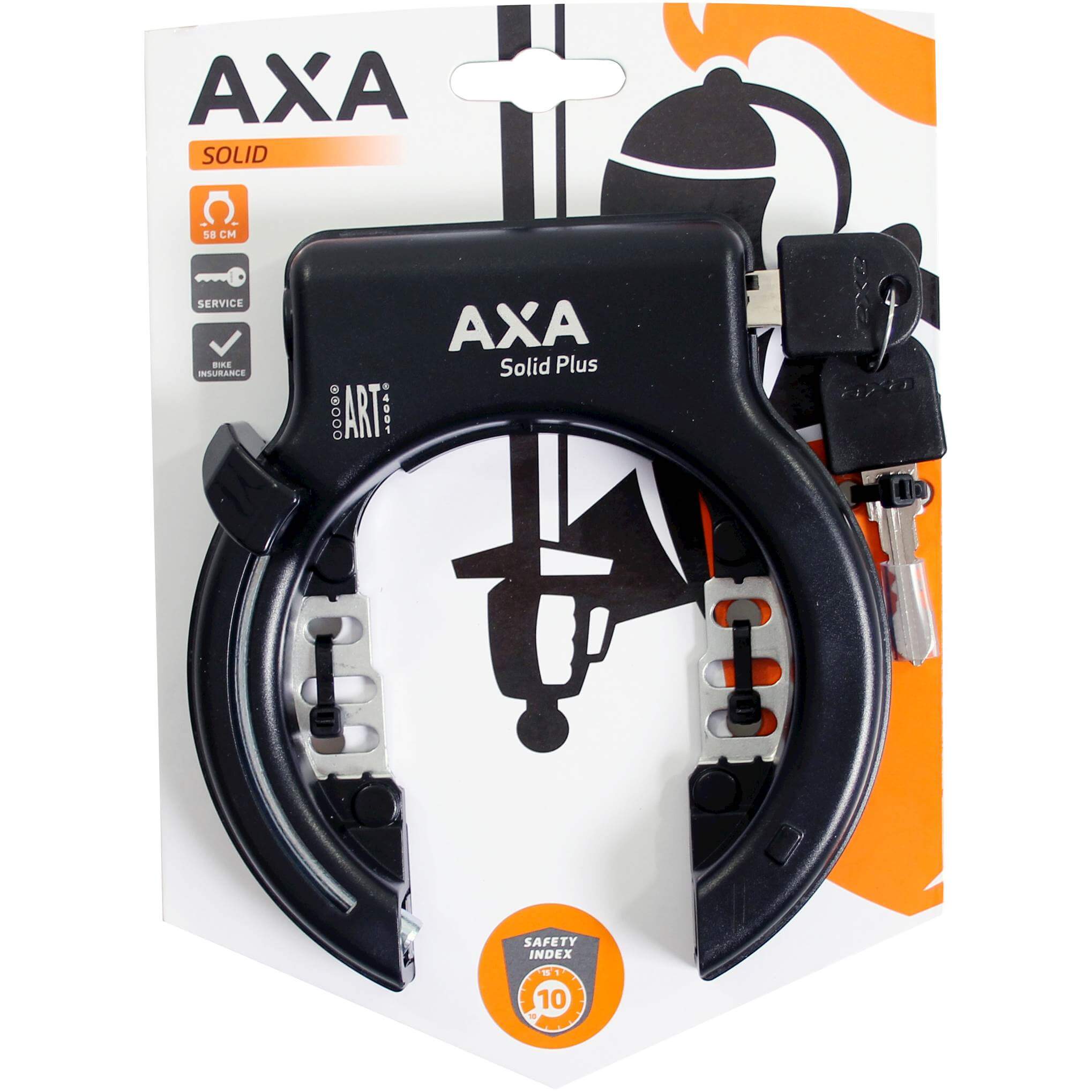 Axa Ring Lock Solid Plus Black Axa Ring Lock Solid Plus Black