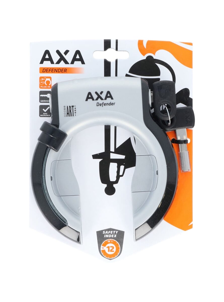 Axa Ring Lock Defender Silver Black Axa Ring Lock Defender Silver Black