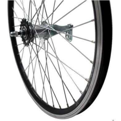 Roland Rear Wheel 24 x 1.75 Brake Hub Alu V-Profile Black