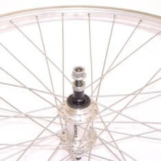 Roland Rear Wheel 28 Fixed Freewheel Alu AS26 Silver Zinc Spokes