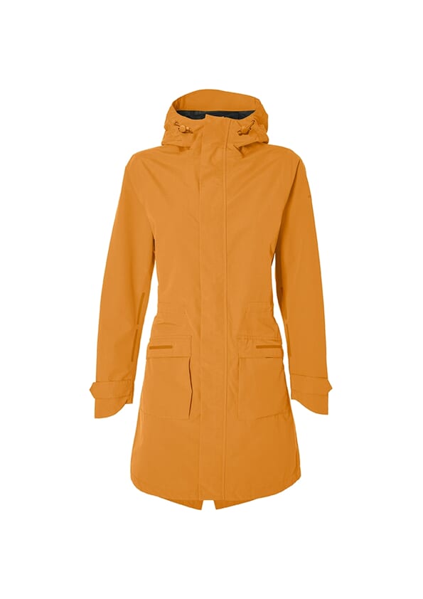 Basil Rain Parka Mosse Women Golden Brown XS