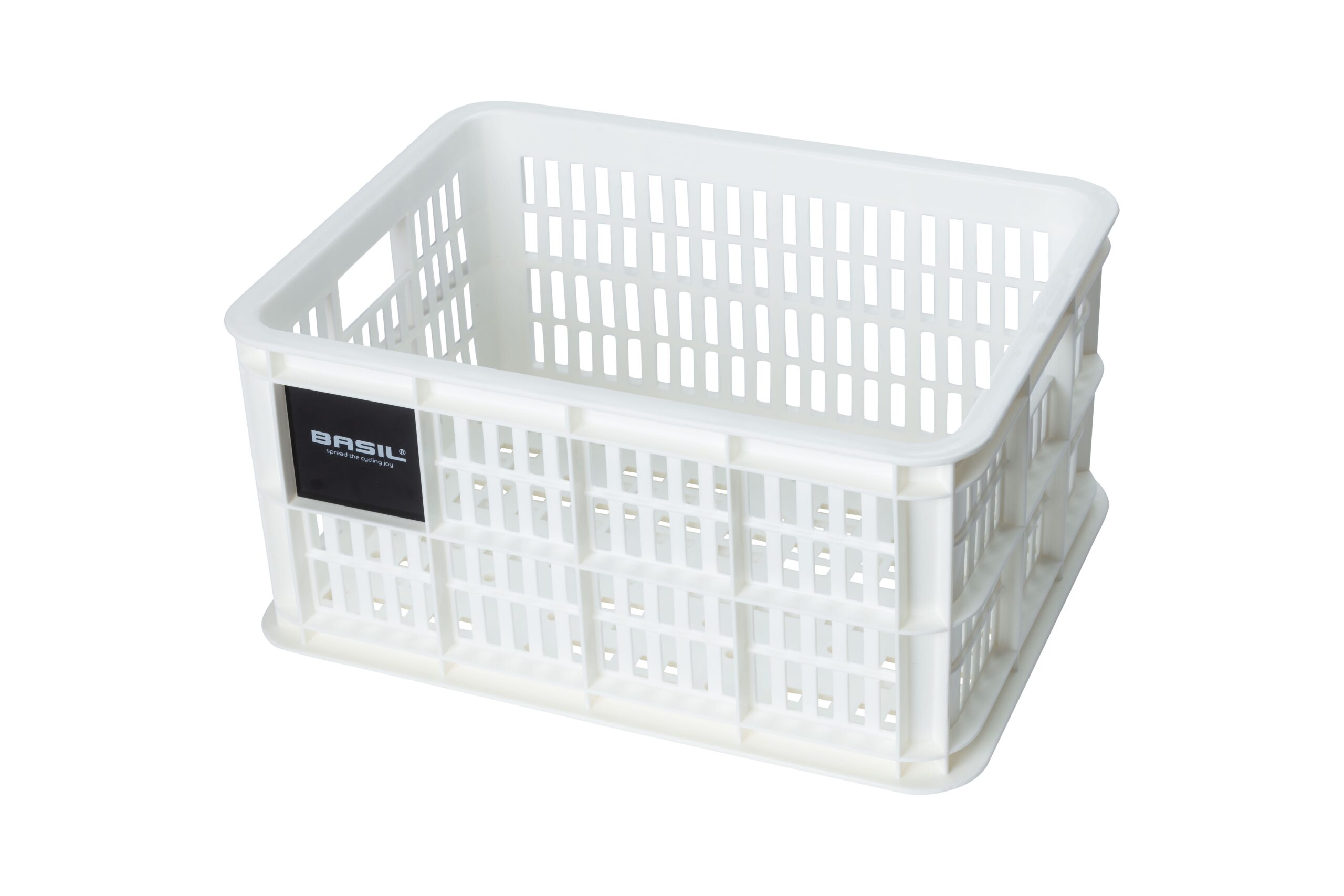 Basil Bike Crate S Bright White 17.5L Recycled