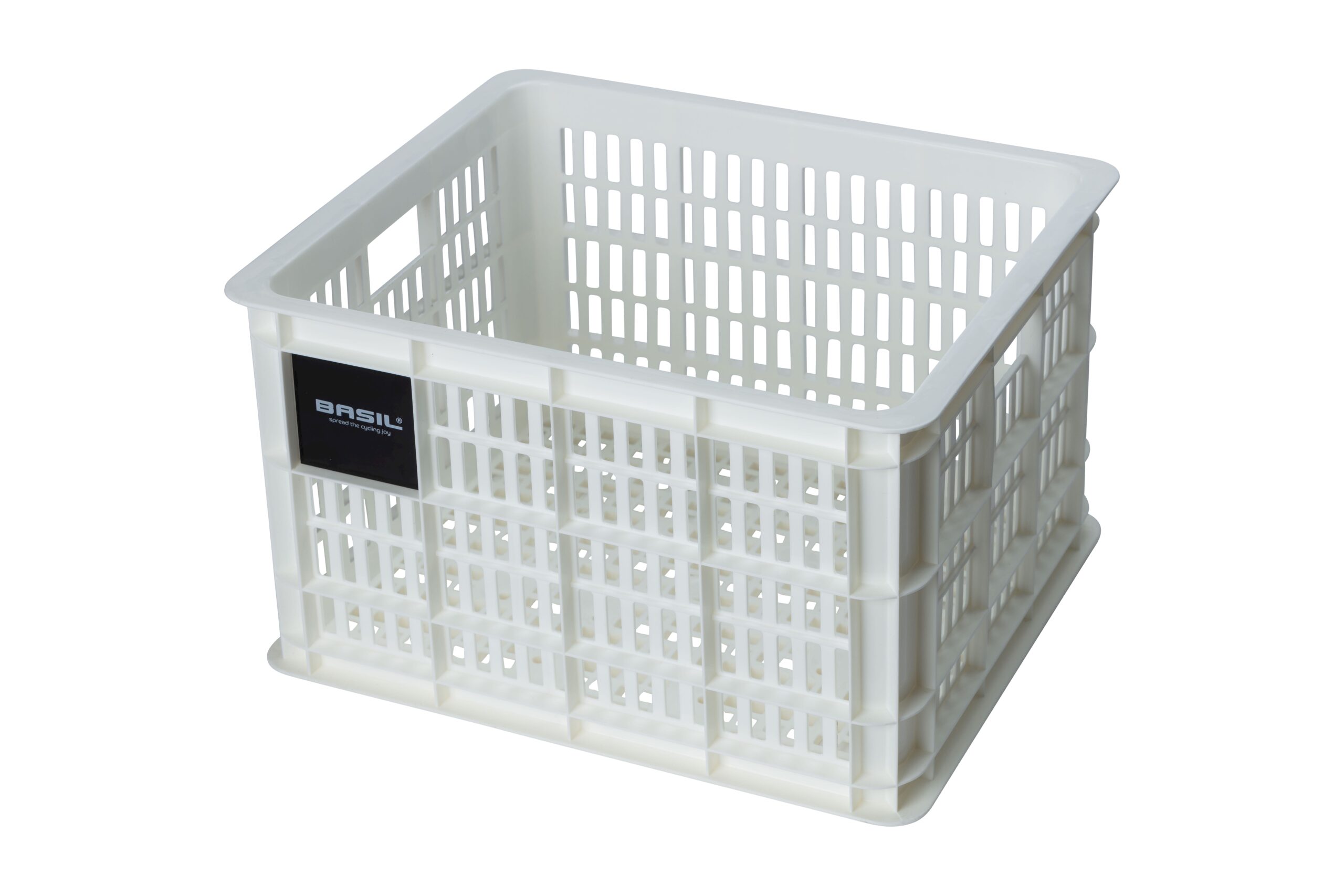 Basil Bike Crate M Bright White 29.5L Recycled