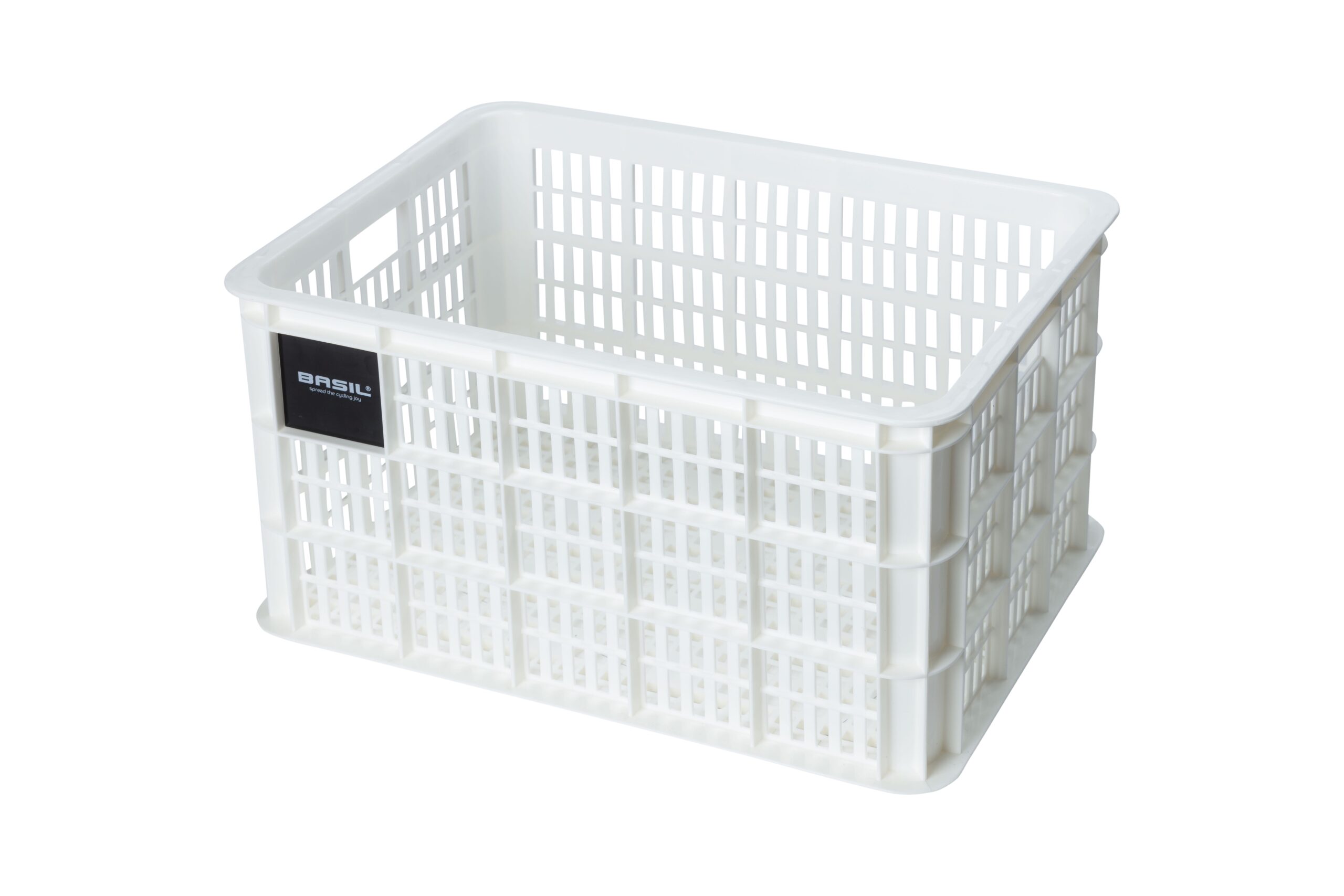 Basil Bike Crate L Bright White 40L Recycled