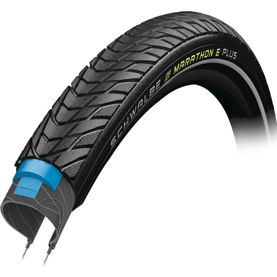 Schwalbe Btb Marathon E-Plus 28 x 1.40 Black Reflective Schwalbe Btb Marathon E-Plus 28 x 1.40 Black Reflective