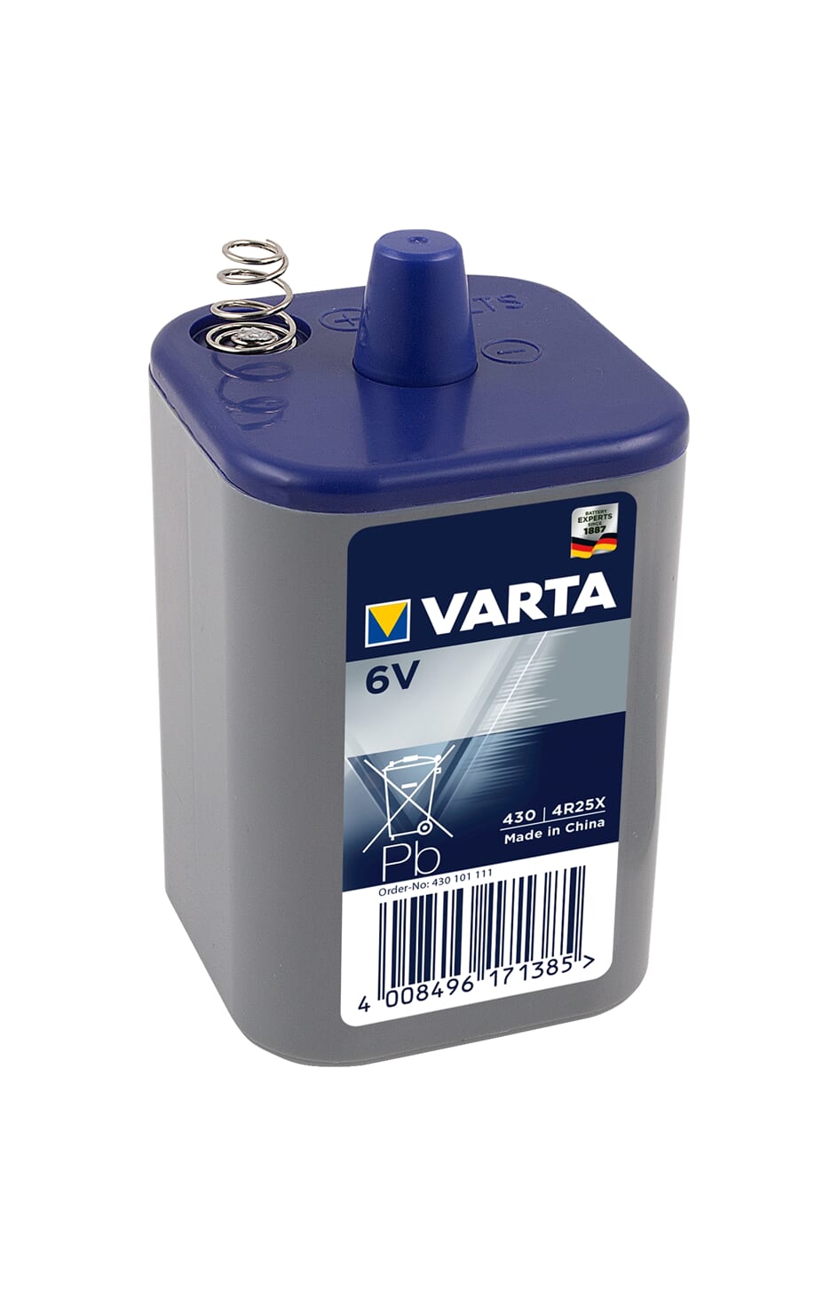 Varta Battery 6V Block With Spring (1)