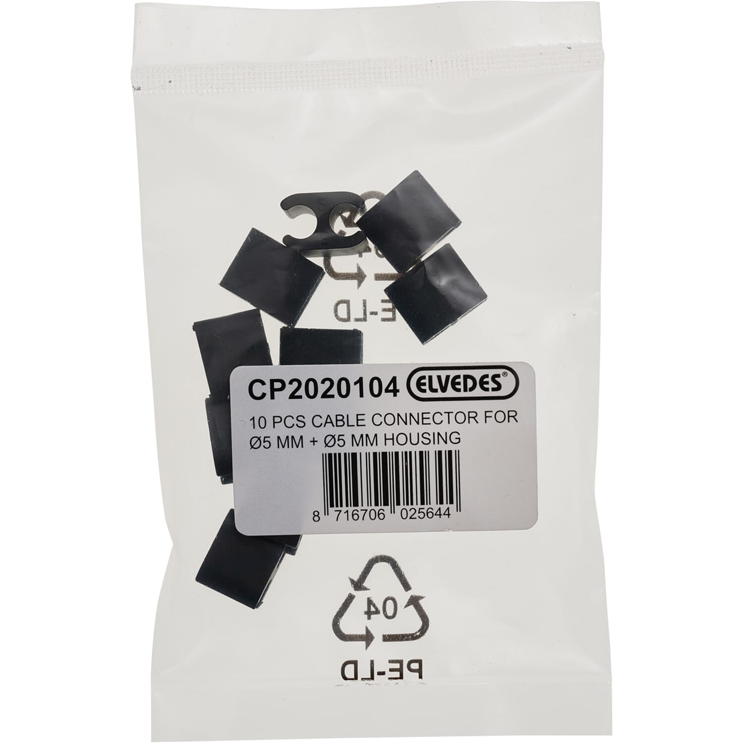 Elvedes Cable Clip Duo 5 - 5mm Bag (10)