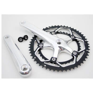 Crankset Race 8/9v 53/39 Aluminum Silver Crankset Race 8/9v 53/39 Aluminum Silver