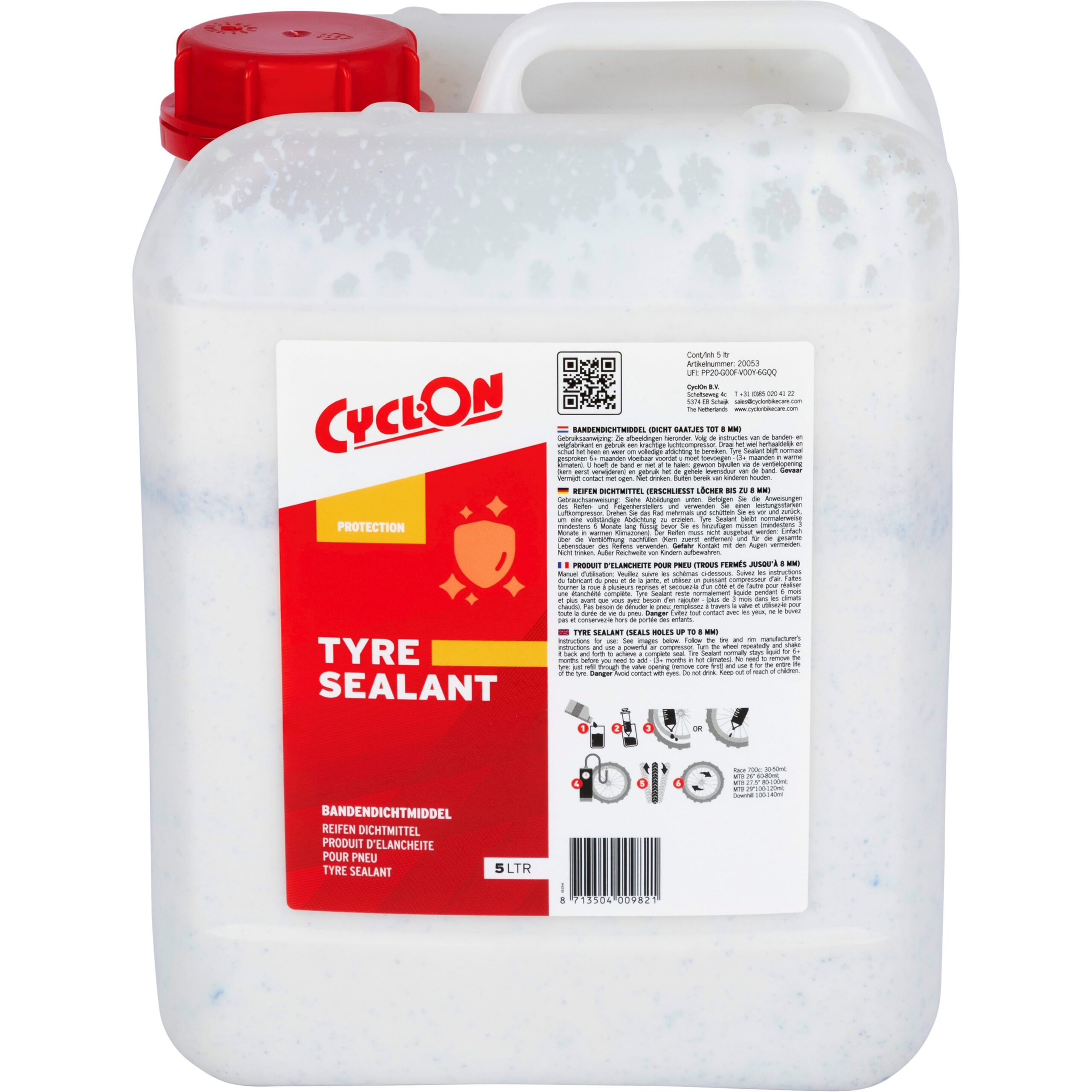 CyclOn HQ Tyre Sealant 5 Liter CyclOn HQ Tyre Sealant 5 Liter