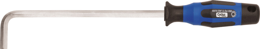 Cycle Allen Key 6mm, Right Angle, With Handle Cycle Allen Key 6mm, Right Angle, With Handle