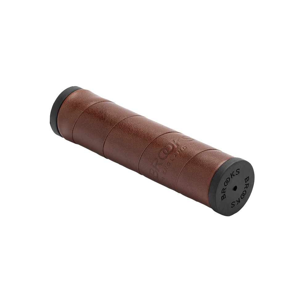 Brooks Handles Willow Leather Grips 130mm A Brown Brooks Handles Willow Leather Grips 130mm A Brown