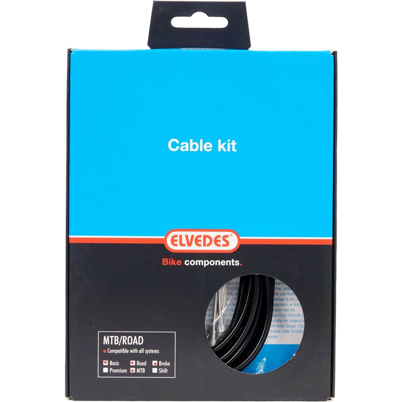 Elvedes Brake Cable Kit ATB/Race Black