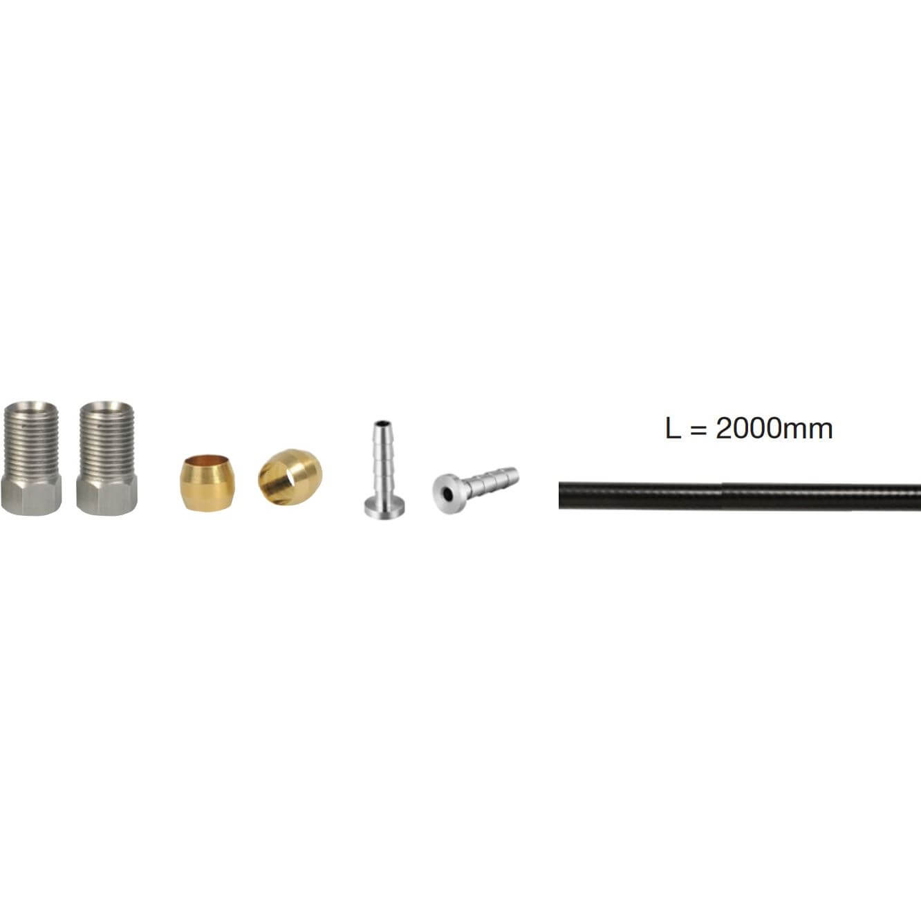 Elvedes Hydro Hose 2m BH90 Extra Flexible With 2x M8 x 0.75