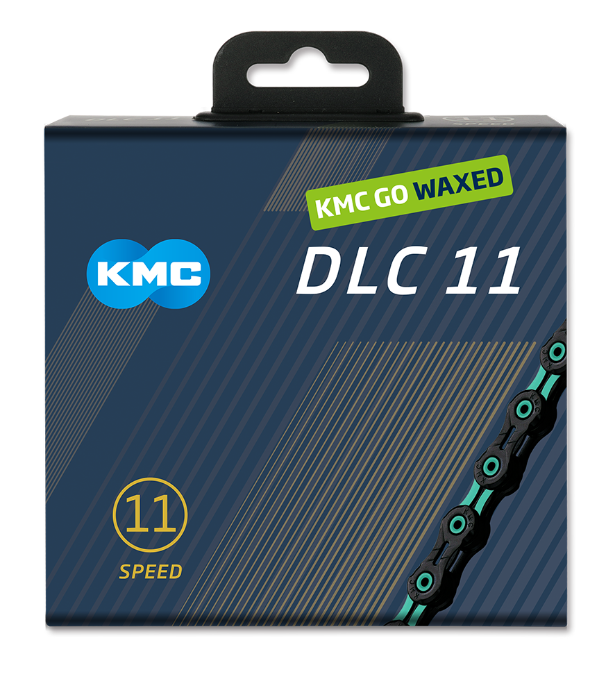 KMC Chain DLC11 Black/Celeste 118s Waxed