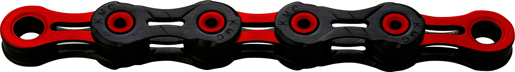 KMC Chain DLC10 Black Red 116 Links