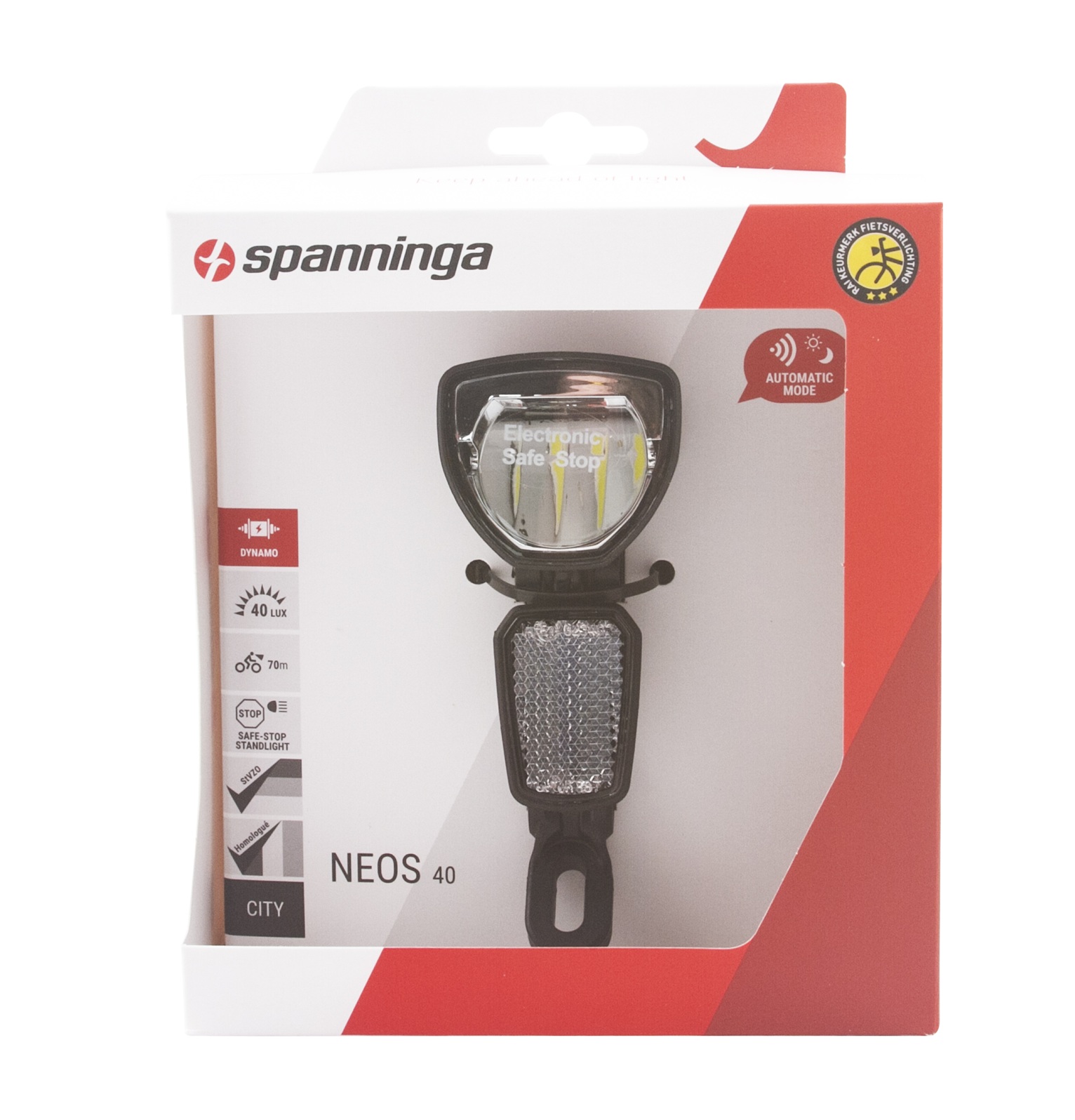 Spanninga Headlight Neos 40 XDASc Dynamo
