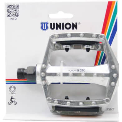 Union Pedals 102 BMX 9/16 Silver On Card Union Pedals 102 BMX 9/16 Silver On Card