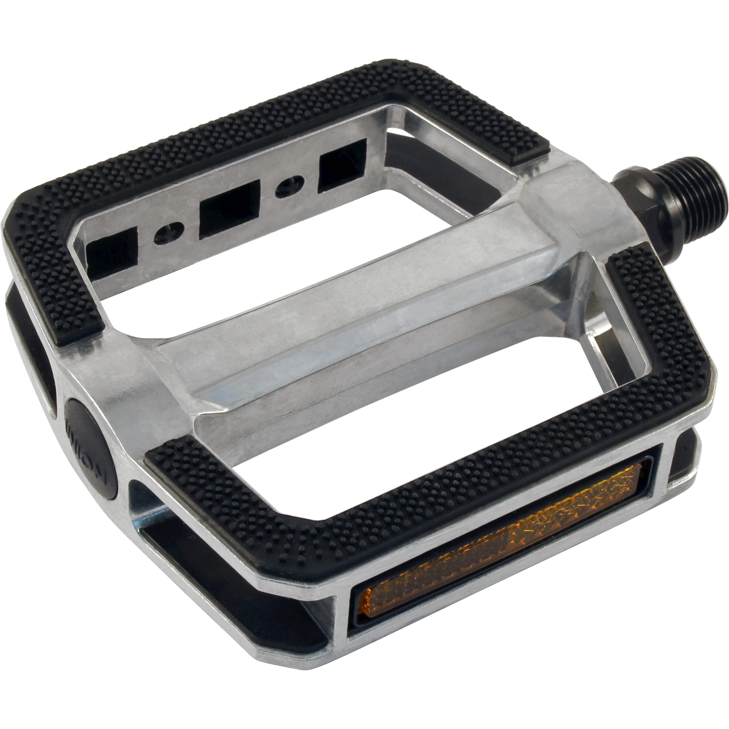 Union Pedals SP-180 Aluminum Silver Black Inlay On Card