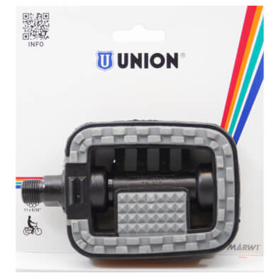 Union Pedals 807 Anti-Slip Black Grey Inlay On Card Union Pedals 807 Anti-Slip Black Grey Inlay On Card