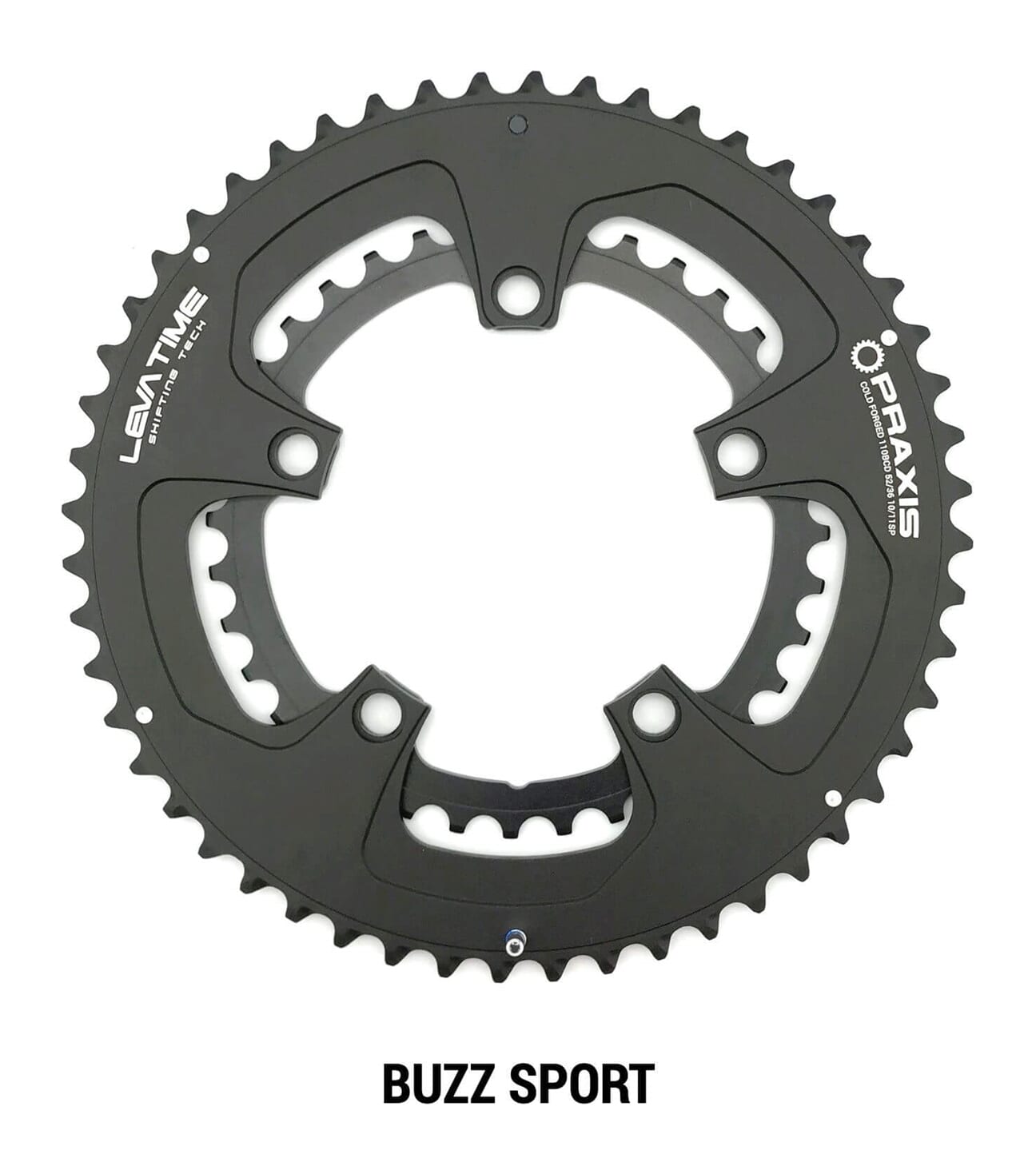 Praxis Chainring Buzz Sport 110BCD 52/36T Black