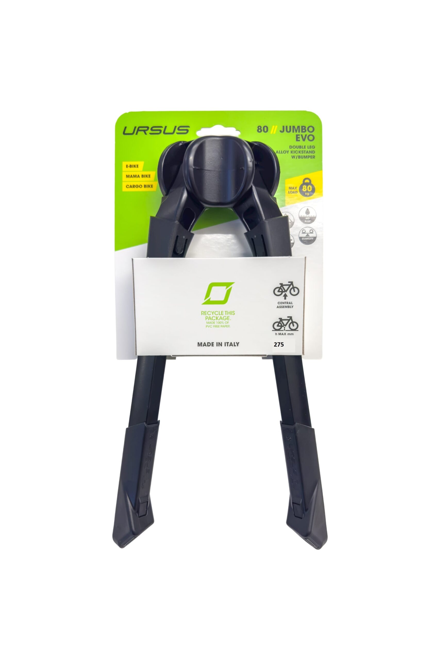 Ursus Center Stand Jumbo Evo Crank Protection 275mm Black