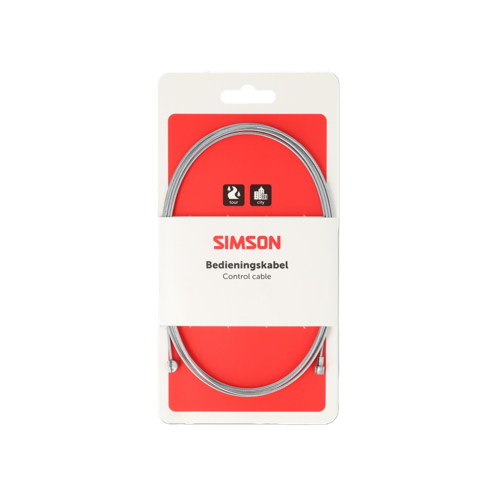 Simson Brake Inner Cable 2.25m 2 Nipples Barrel/pear