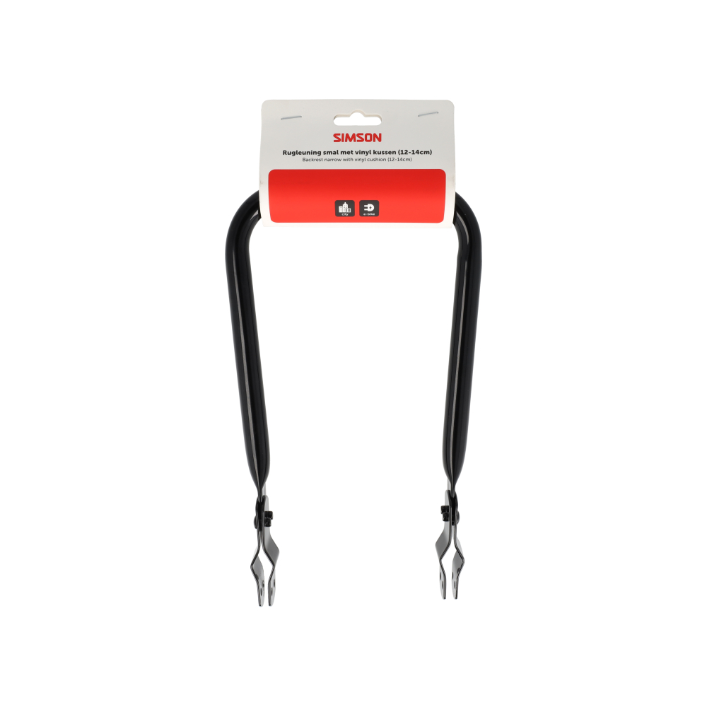 Simson Narrow Black Backrest With Cushion