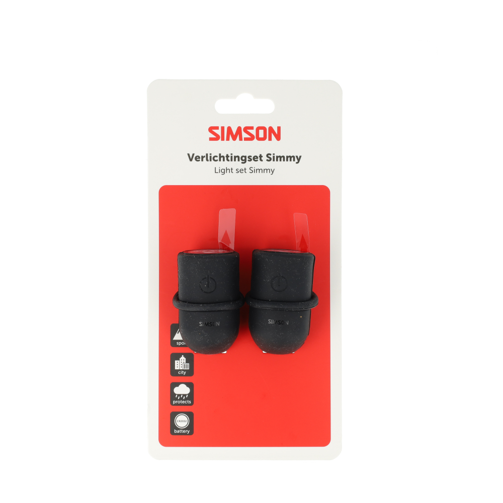Simson Lighting Set Simmy Battery Black