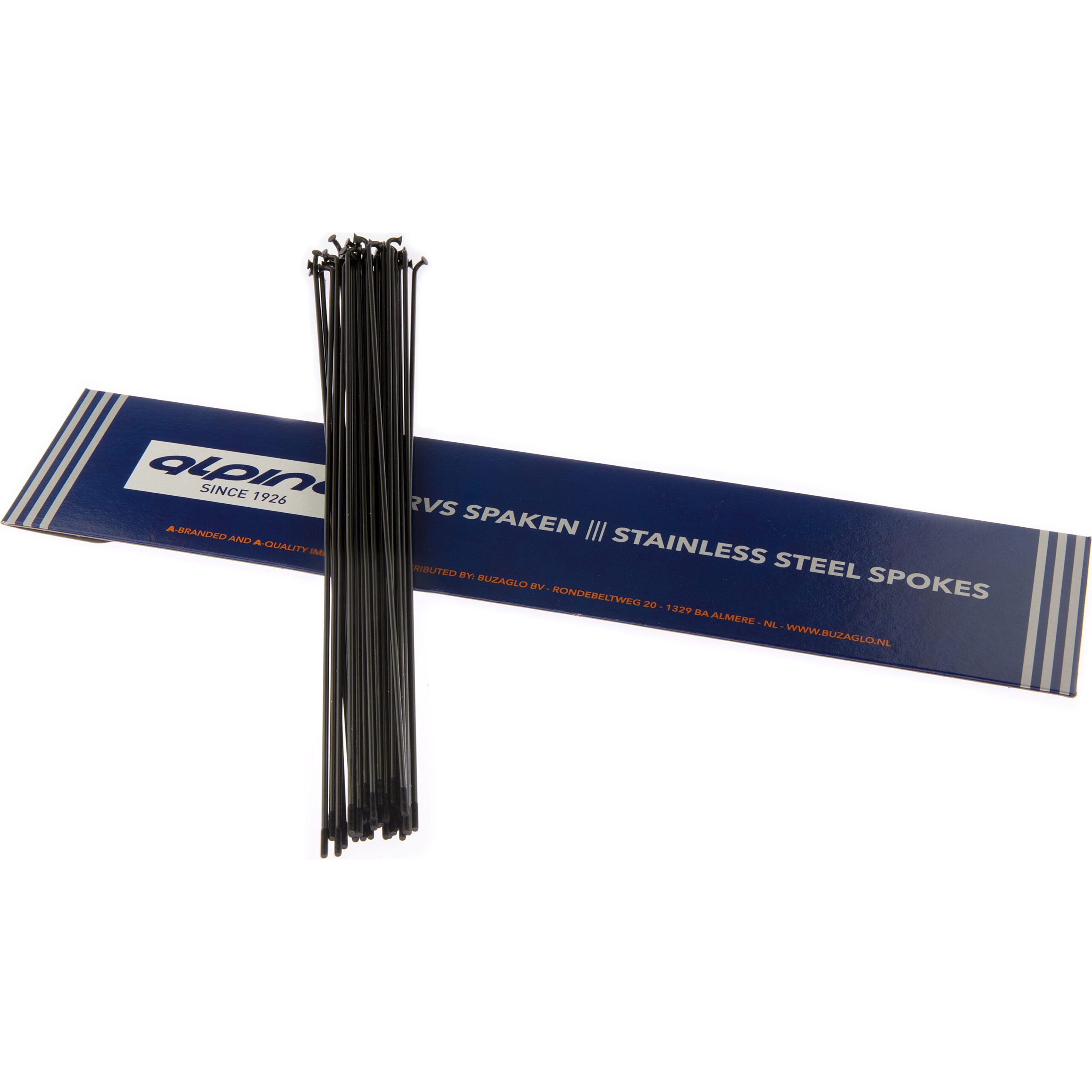 Alp Spoke LDR 14-242mm Stainless Steel Black (36 Pieces) Alp Spoke LDR 14-242mm Stainless Steel Black (36 Pieces)