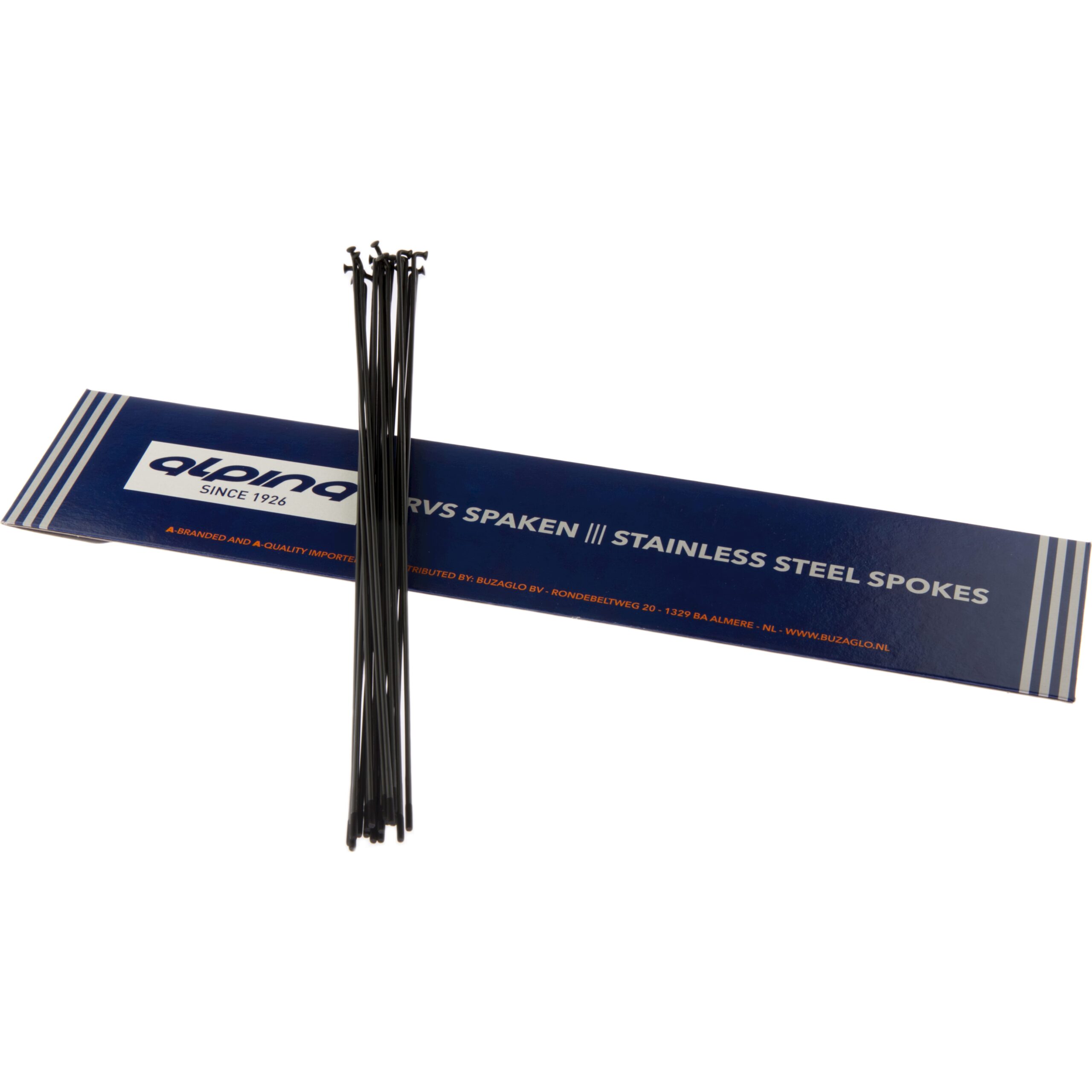 Alp Spoke RC 14-264mm Stainless Steel Black (18 Pieces) Alp Spoke RC 14-264mm Stainless Steel Black (18 Pieces)