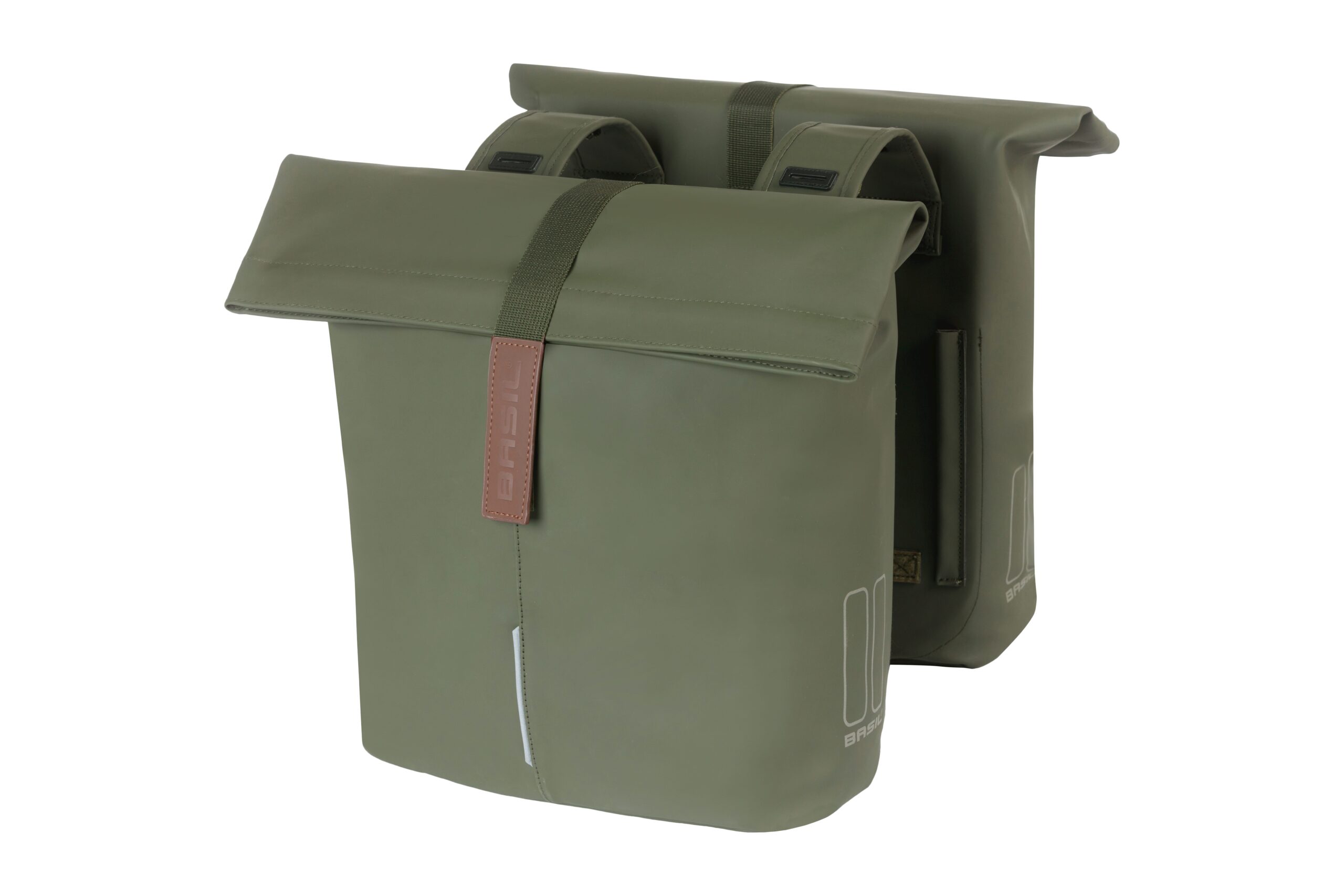 Basil Double City Bike Bag Moss Green 28-32L Basil Double City Bike Bag Moss Green 28-32L