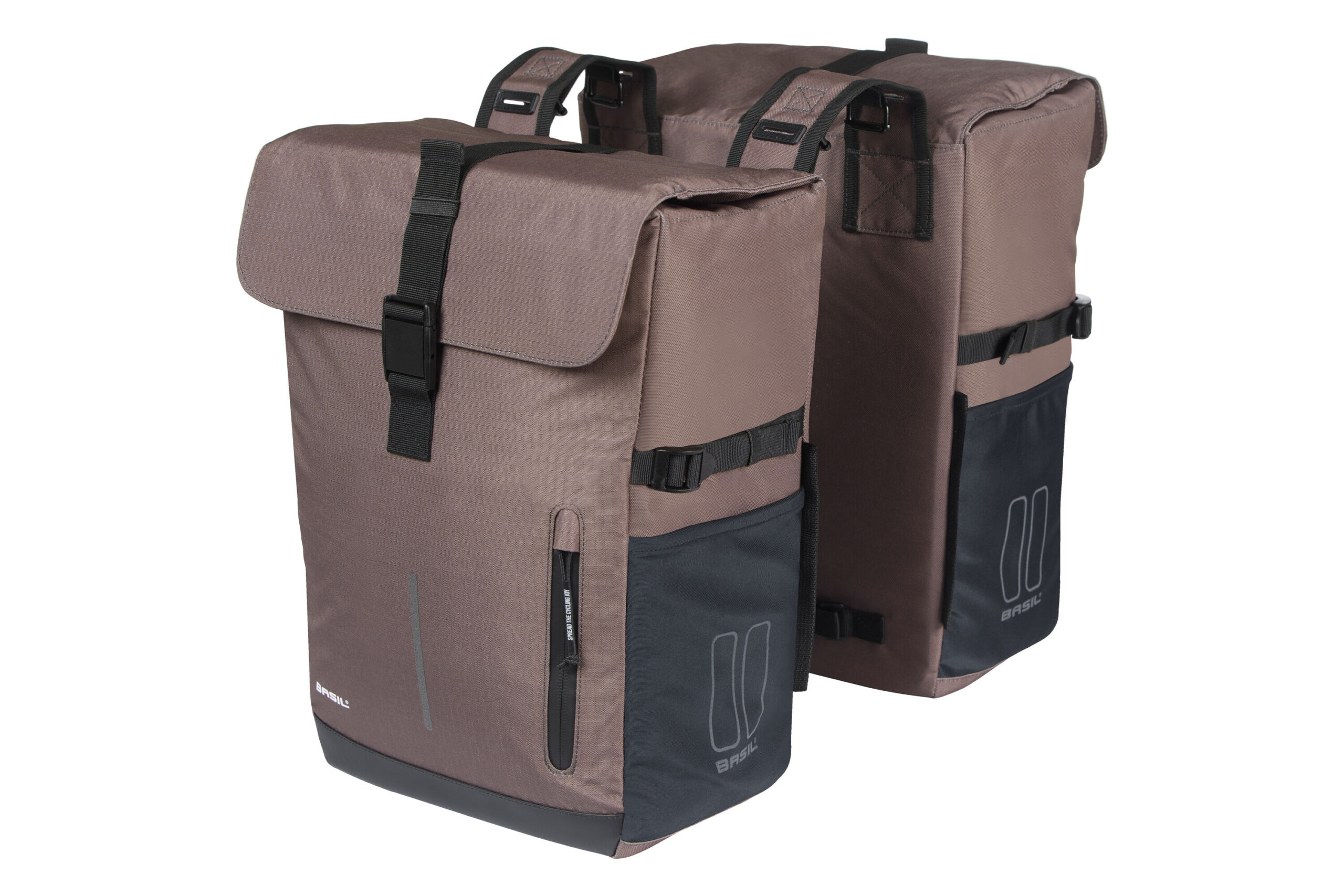 Basil Double Bike Bag Move Brown 30L Basil Double Bike Bag Move Brown 30L