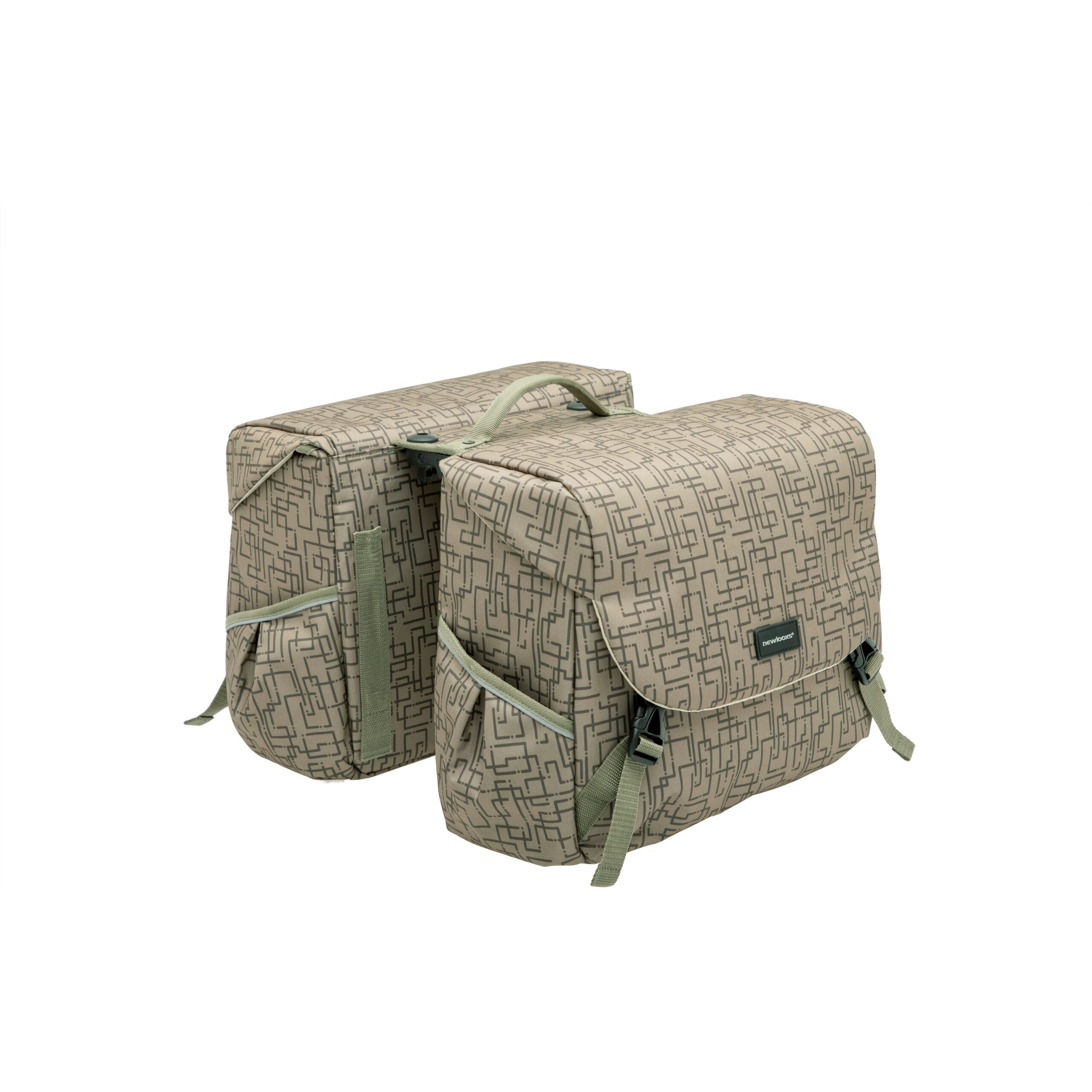 New Looxs Double Bike Bag Mondi Joy Ivy Walnut Racktime 38L New Looxs Double Bike Bag Mondi Joy Ivy Walnut Racktime 38L