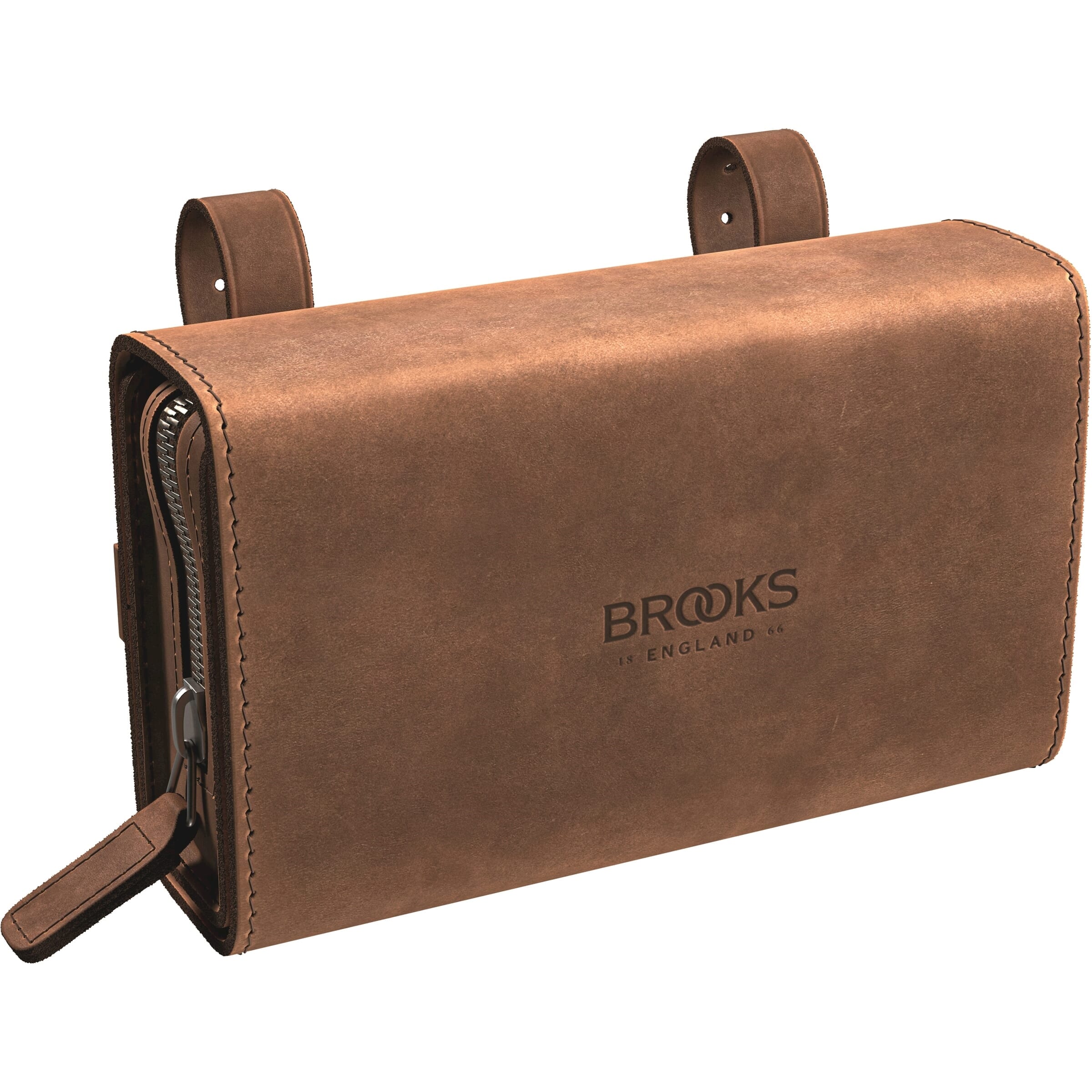 Brooks Saddle Bag D-Shaped 1L Dark Tan Brooks Saddle Bag D-Shaped 1L Dark Tan