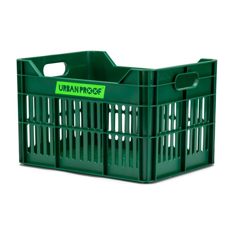 Urban Proof Bike Crate 15L Retro Green Recycled 30x22x19cm Urban Proof Bike Crate 15L Retro Green Recycled 30x22x19cm