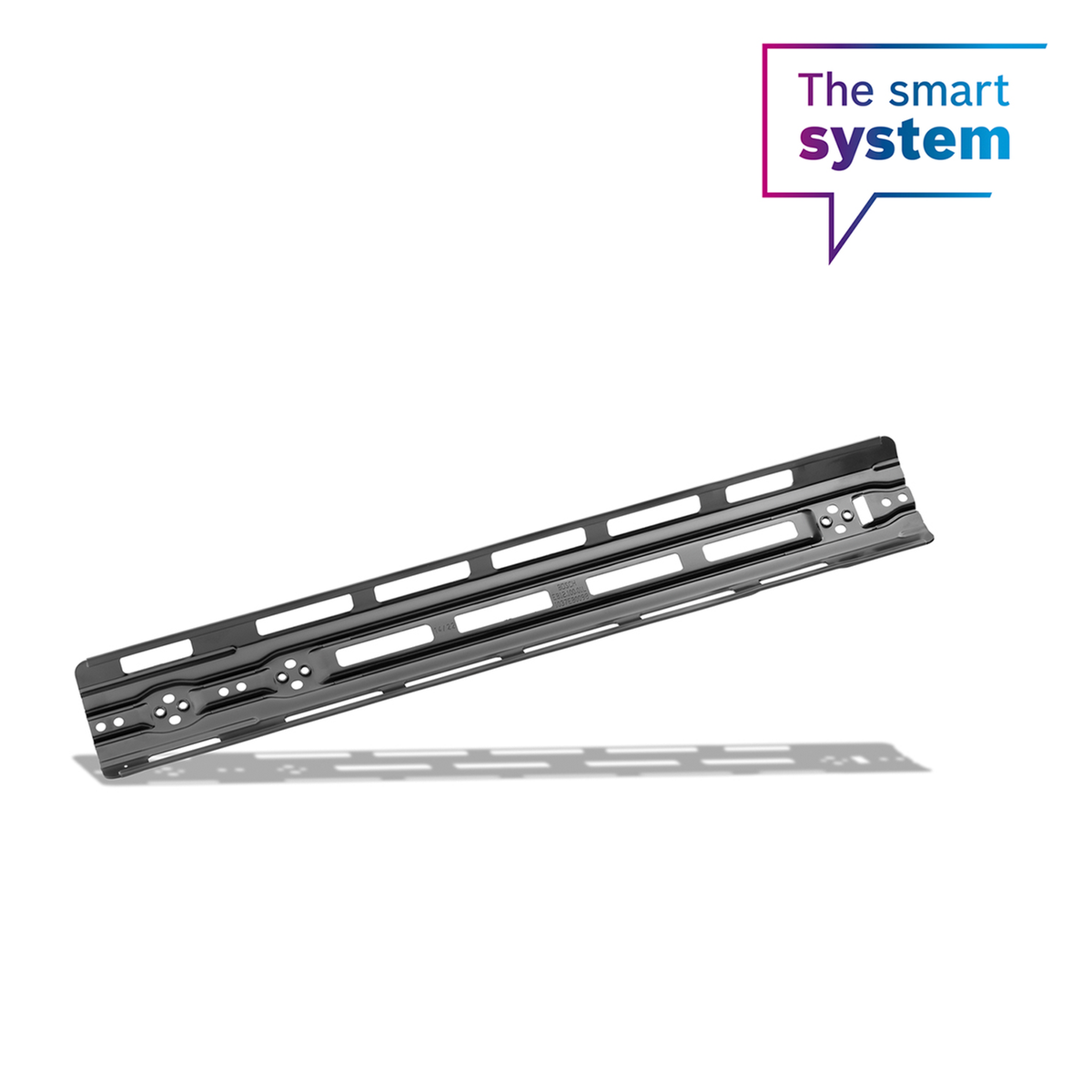 Rail de montage avec protection de bord PowerTube 625 horizontal, axial (BBP376Y)