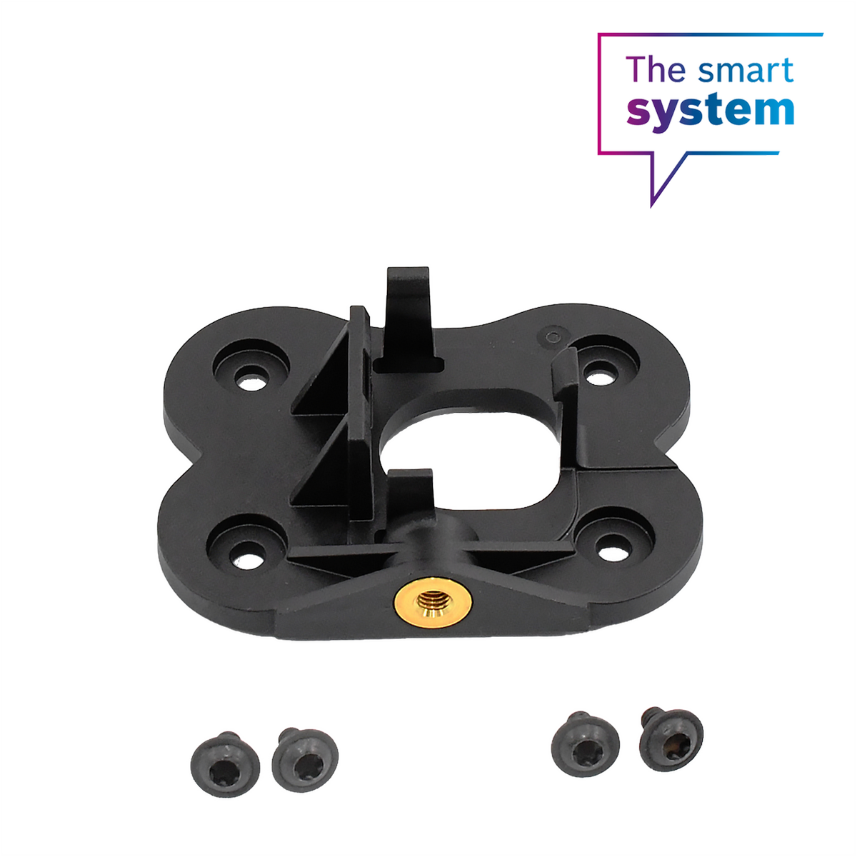 Jeu de plaques de fixation CompactTube Horizontal, côté serrure, montage permanent (BBP324Y)