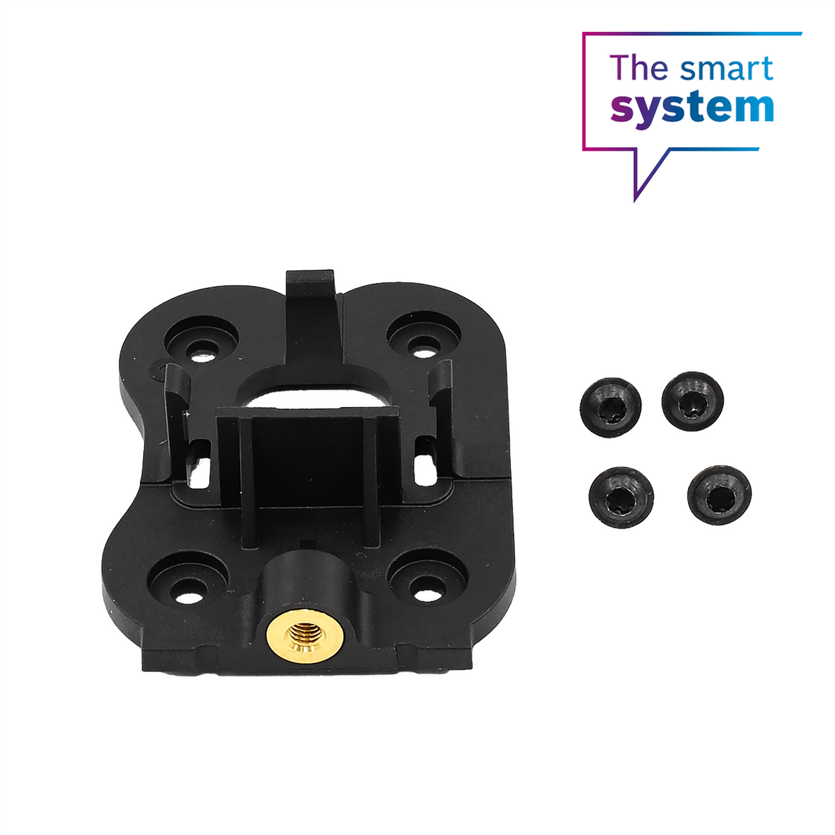 Jeu de plaques de fixation CompactTube Vertical, côté serrure, monté en permanence (BBP324Y)