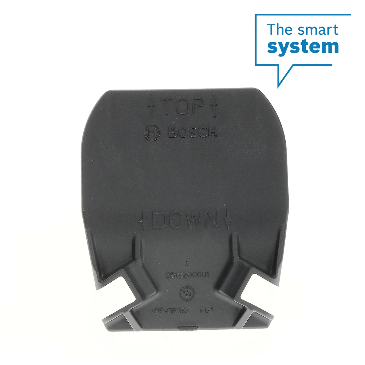 Capuchon de câble latéral, PowerTube (BBP38YY) horizontal, sortie inversée vers le haut, pivot